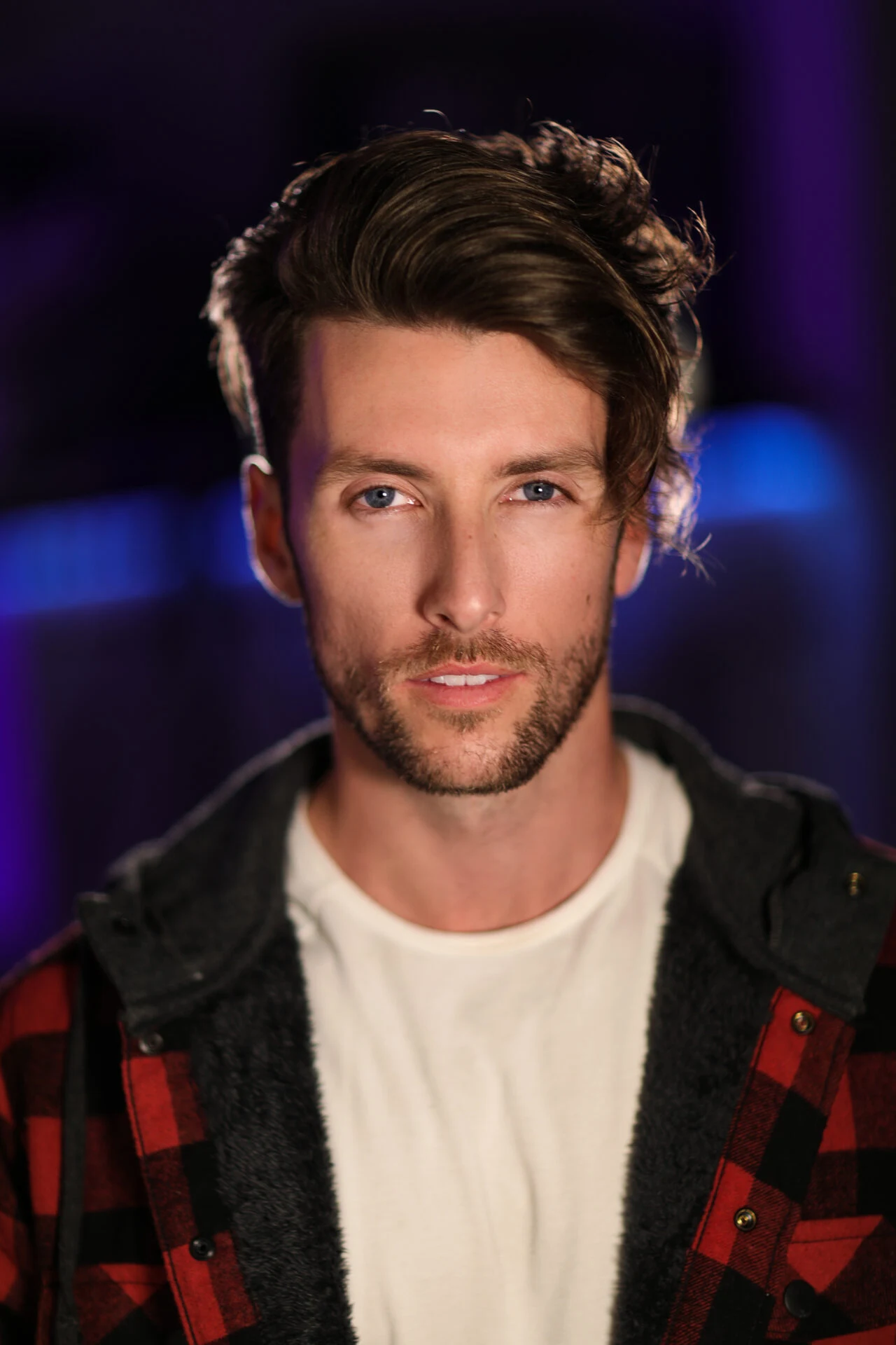 Actor headshot, layered styling